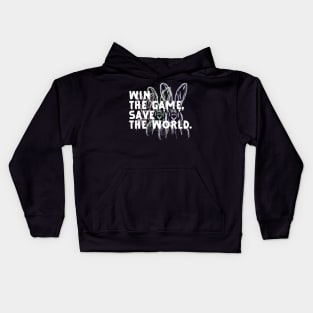 Win the Game, Save the World Kids Hoodie